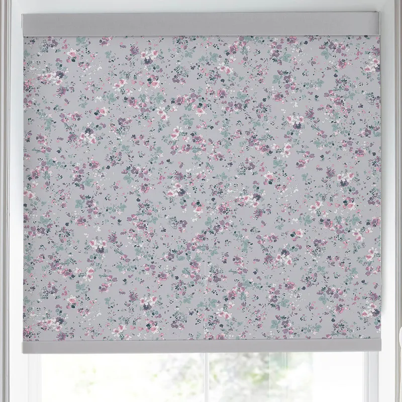 Laura Ashley Blossoms Translucent Made To Measure Roller Blind Lavender