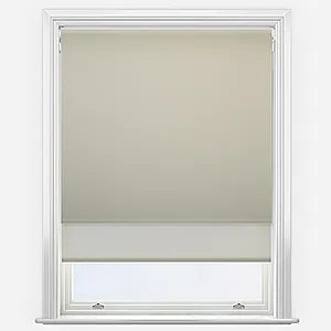 Spectrum Blackout Beige & Natural Double Roller Blind
