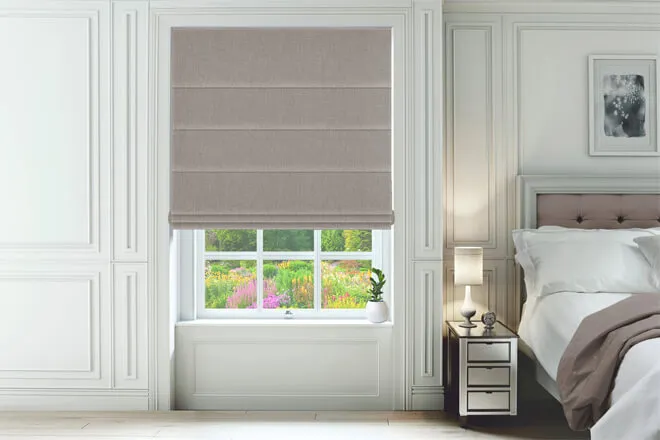 Como Beige - Woven Roman Blind