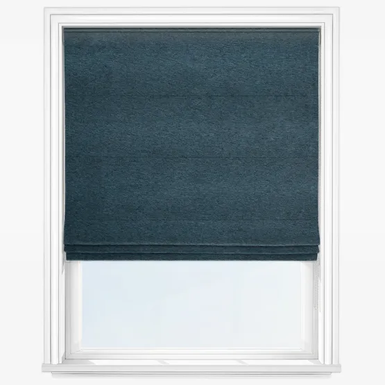 Glen Denim Blue Roman Blind