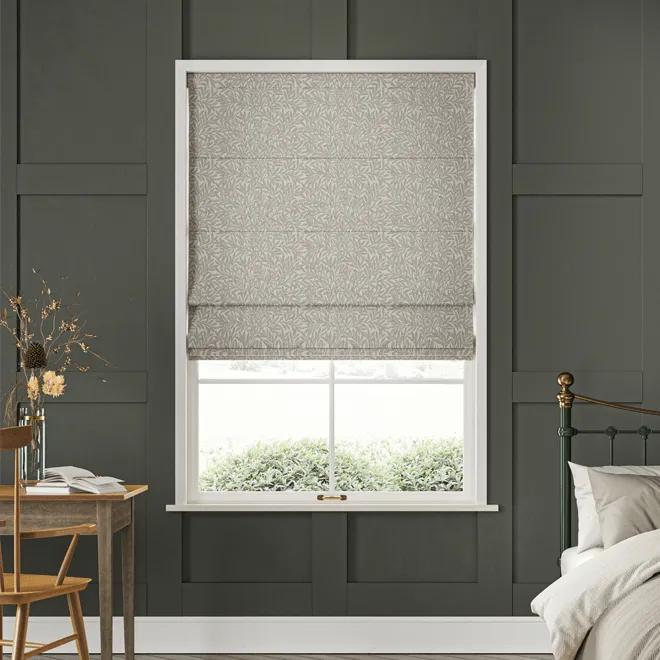 William Morris At Home Willow Limestone - Designer Roman Blind