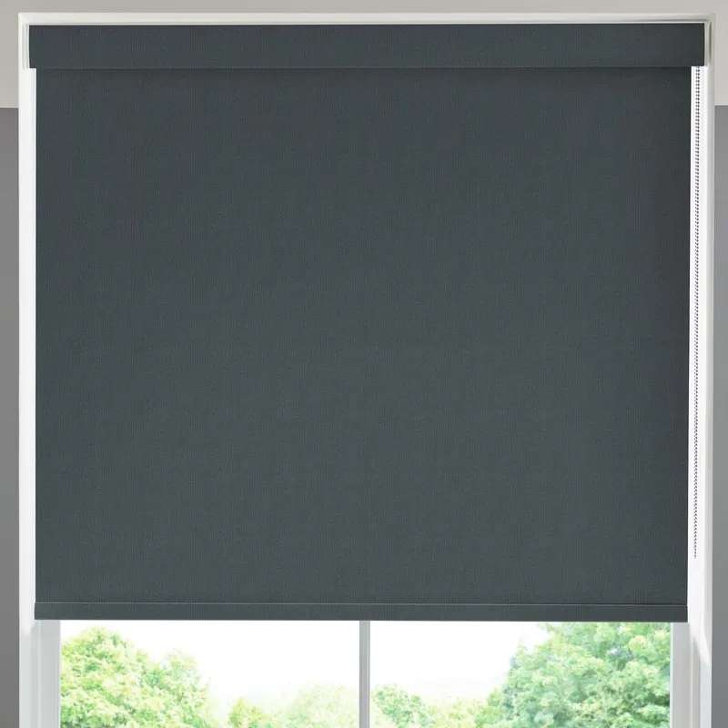 Ludo Made To Measure Blackout Roller Blind Dark Grey