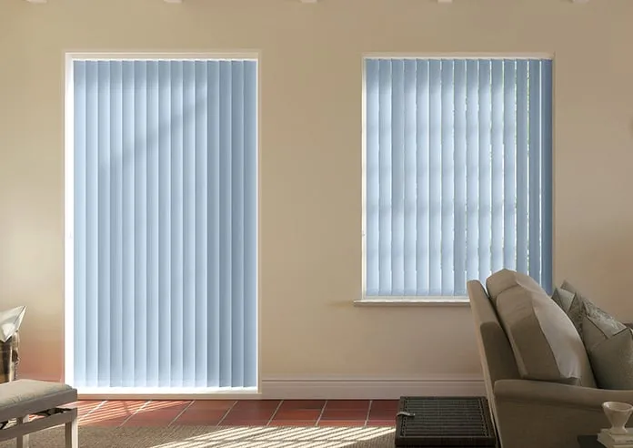 Trinity (Blackout) French Blue - Vertical Blind