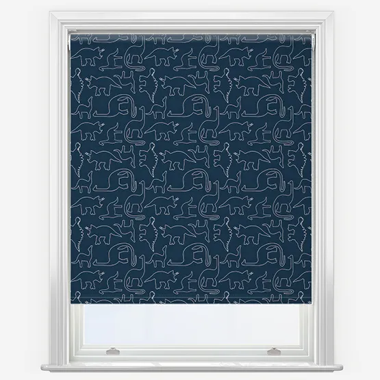Sonova Studio Dinoline Navy Roller Blind