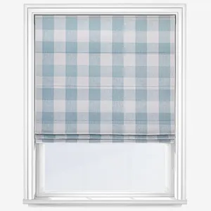 Sophie Allport Gingham Pale Blue Roman Blind