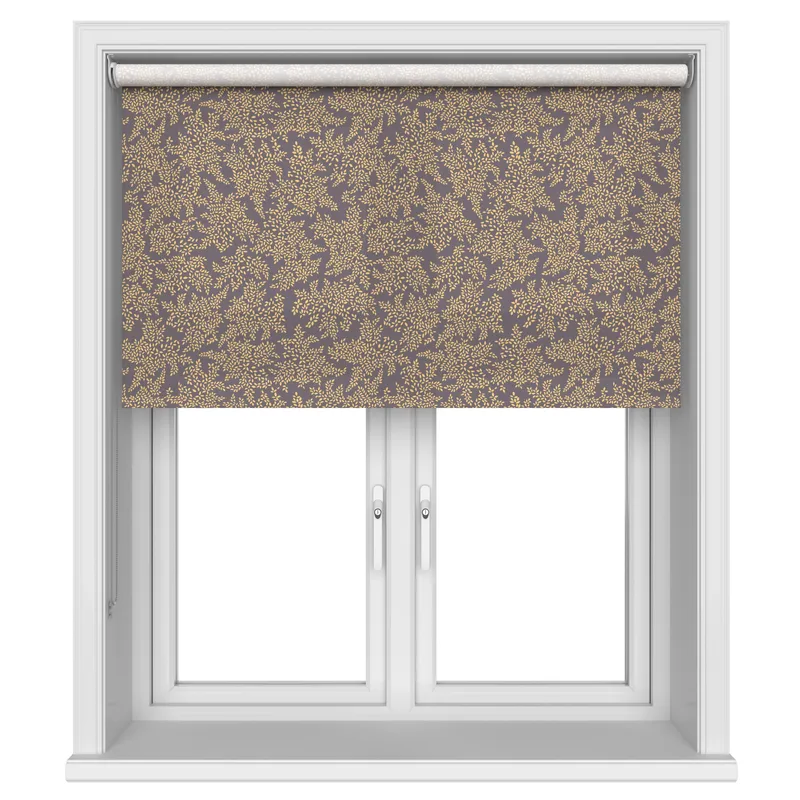 Sara Miller Little Leaves Smokey Blue Blinds Uk