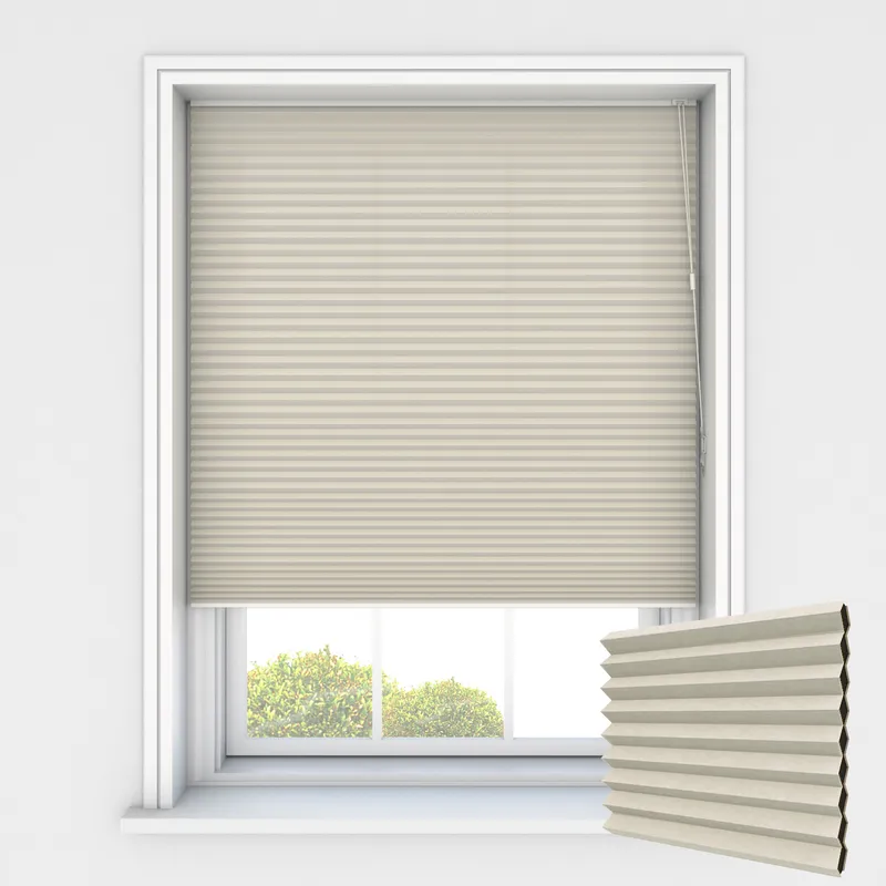 Halo Ivory Thermal Privacy Honeycomb Blinds