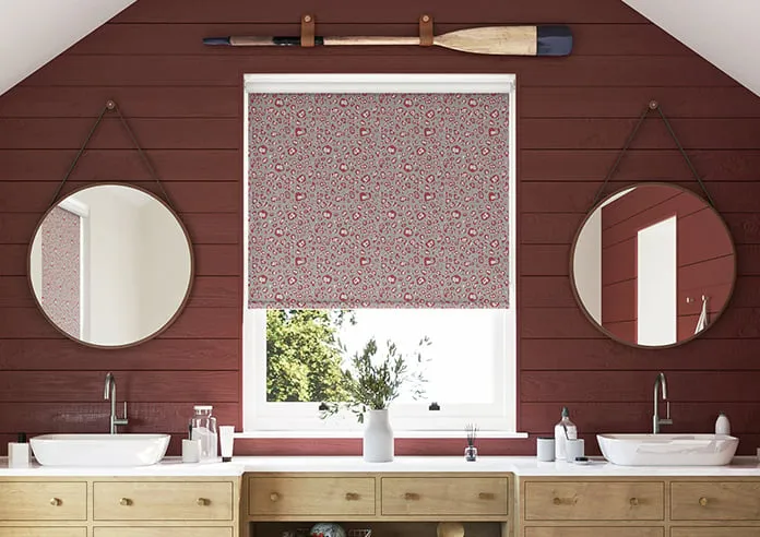 Leopard Luxe Crimson - Roller Blind