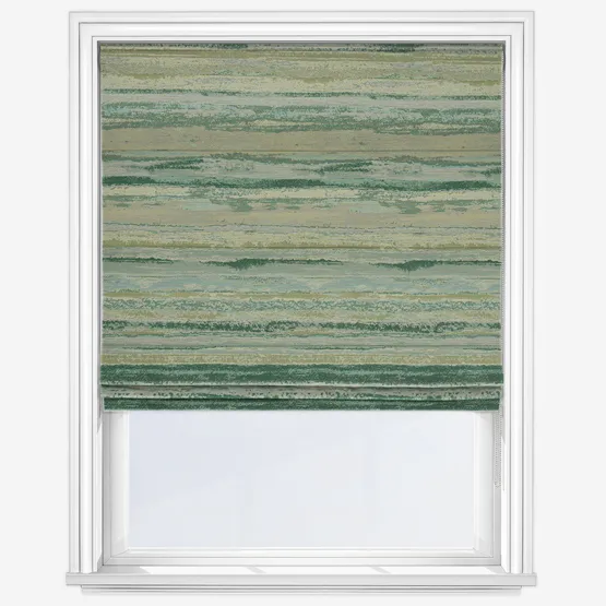 Seascape Forest Roman Blind