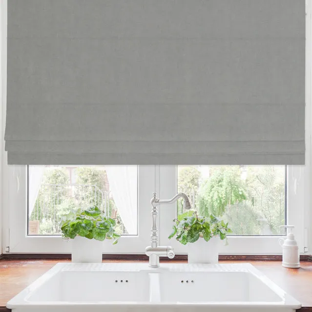 Elvira Made To Measure Roman Blind Silver