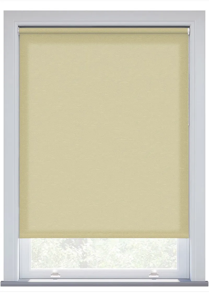 Biscuit Rustic Weave Twist Fit Roller Blind