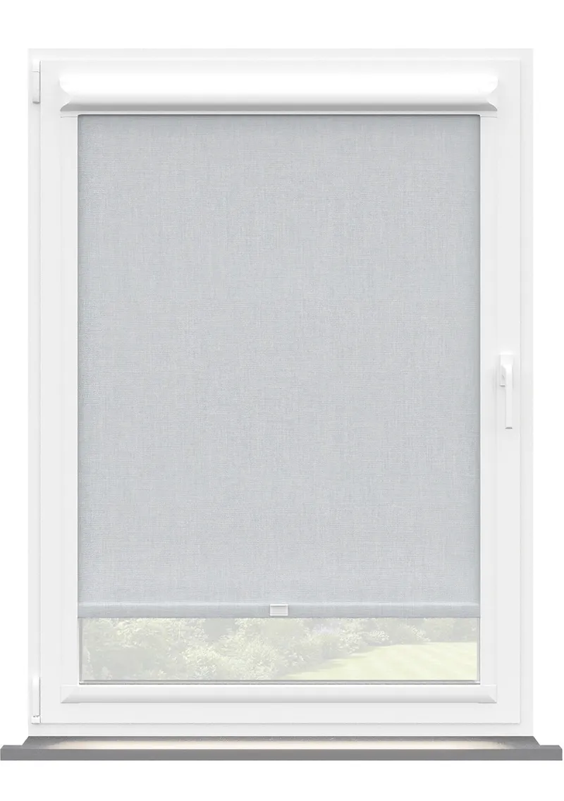 Sky Blue Close Weave Perfect Fit Roller Blind