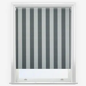 Brighton Stripe Charcoal Roller Blind