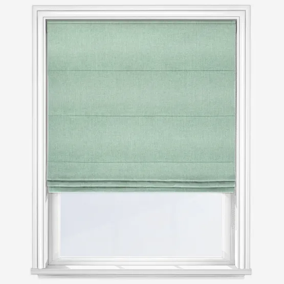 Malaga Herringbone Sage Roman Blind