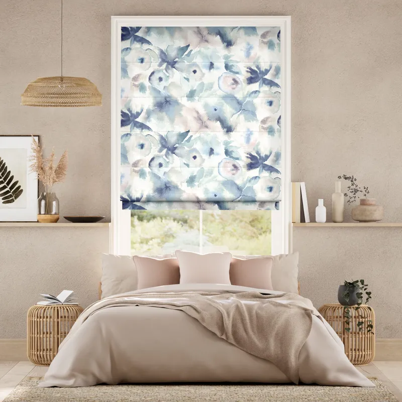 Flores Moonlight Roman Blind