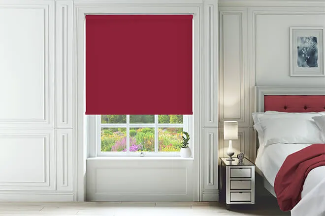 Dakota Berry - Moisture Resistant Blackout Roller Blind