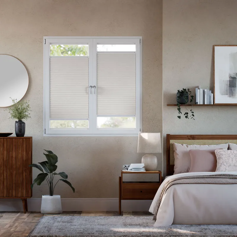Stick On Duoshade Grey Thermal Blind