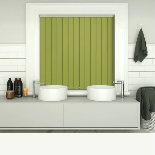 Shower Safe Lime Vertical Blind