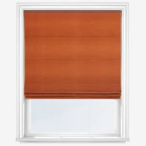 Luxe Faux Silk Rust Roman Blind
