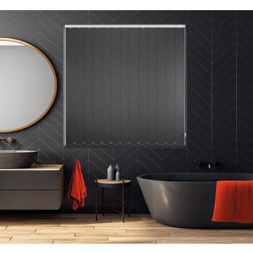 Crackles Black Vertical Blind