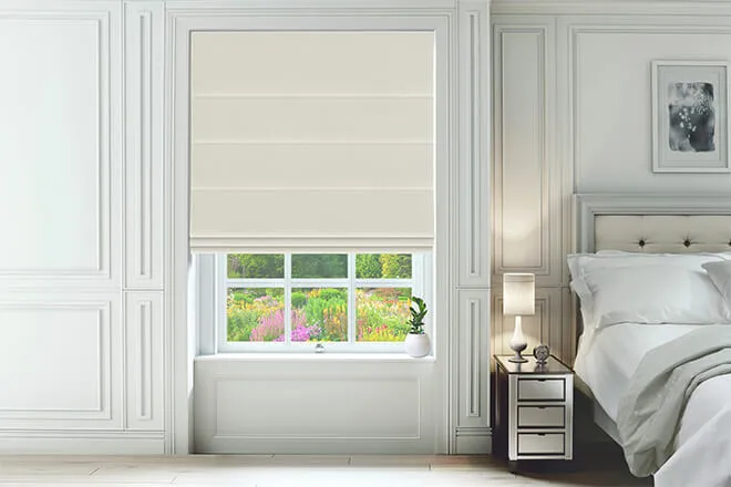 Omni Oyster - Velvet Twist Fit No Drill Roman Blind