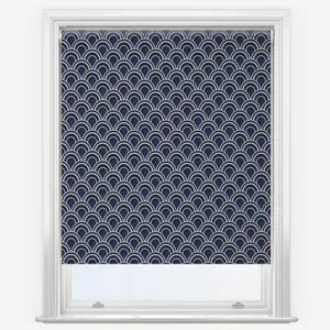 Sonova Studio Kibo Stripe Indigo Blue Roller Blind