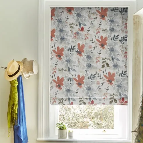 Amira Cranberry Deluxe Roman Blinds