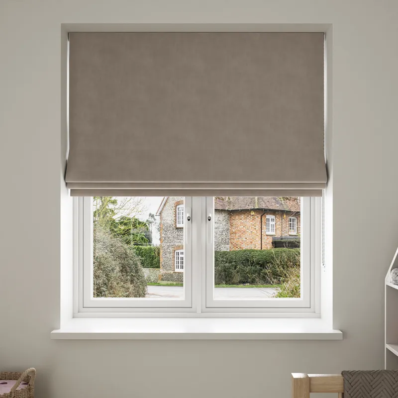 Bogota Velvet Mushroom Blinds Uk