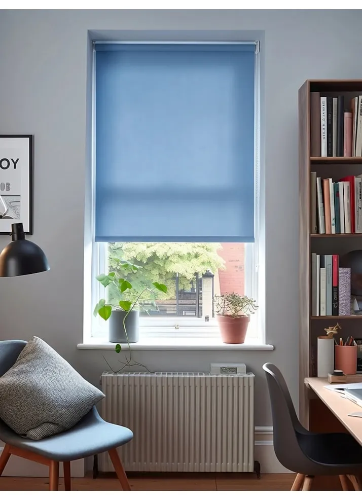 Robin's Egg Blue Daylight Roller Blind