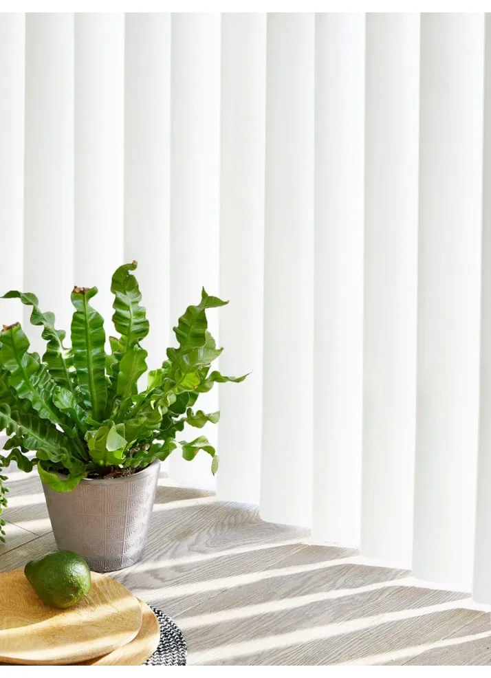 Matte White Rigid Pvc 89mm Vertical Blind