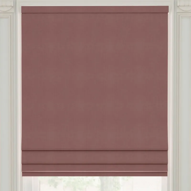 Linda Barker Royal Velvet Made To Measure Roman Blind Dusty Rose