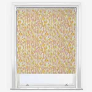 Sonova Studio Abstract Brush Rhubarb And Custard Roller Blind