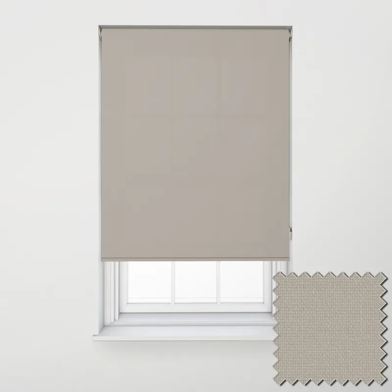 Unicolour Taupe Extra Wide Electric Roller Blinds
