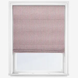Emily Bond Oscar Stripe Raspberry Roman Blind