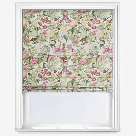 Clemence Wisteria Roman Blind