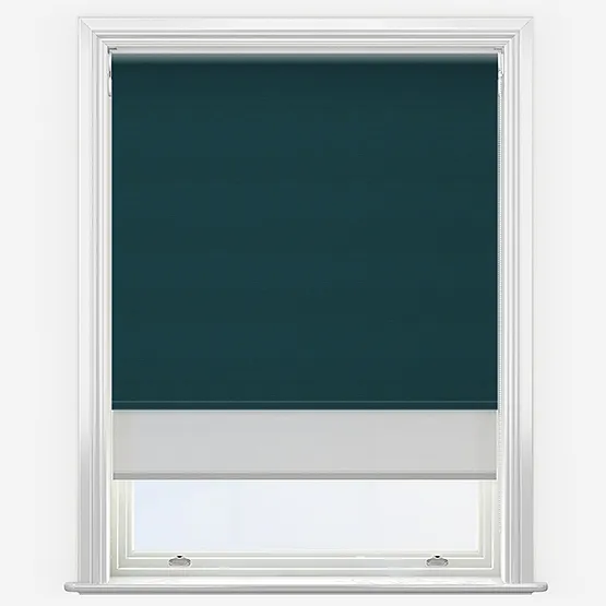 Double Roller Supreme Blackout Azure & Grey Double Roller Blind