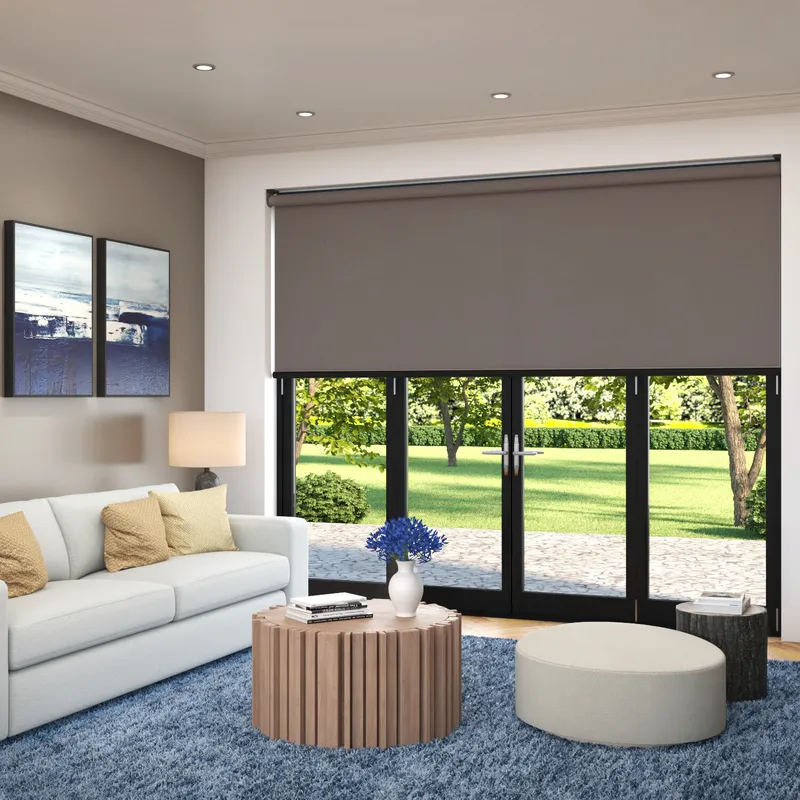 Zenith Xl Dark Grey Extra Wide Electric Roller Blinds