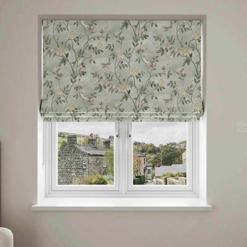 Laura Ashley Eglantine Smoke Green Blinds Uk