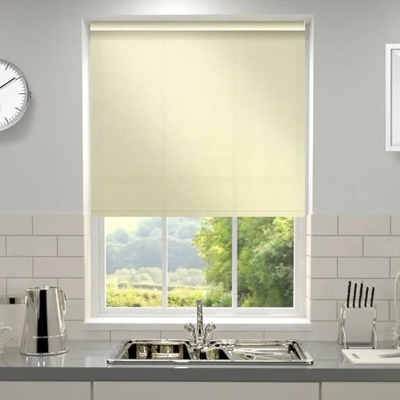 Kensington Plain Made To Measure Roller Blind Oyster