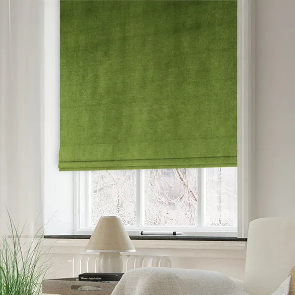 Clarence Velvet Made To Measure Roman Blind Leaf