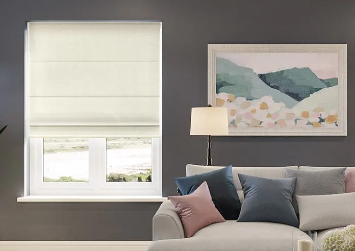 Menton Oyster - Twist&fit Roman Blind