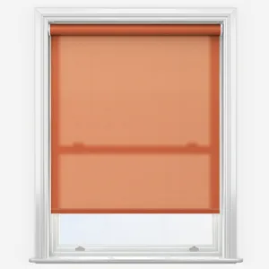 Deluxe Plain Orange Marmalade Roller Blind