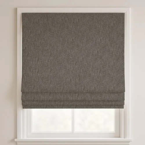 Cloud Charcoal Deluxe Roman Blinds