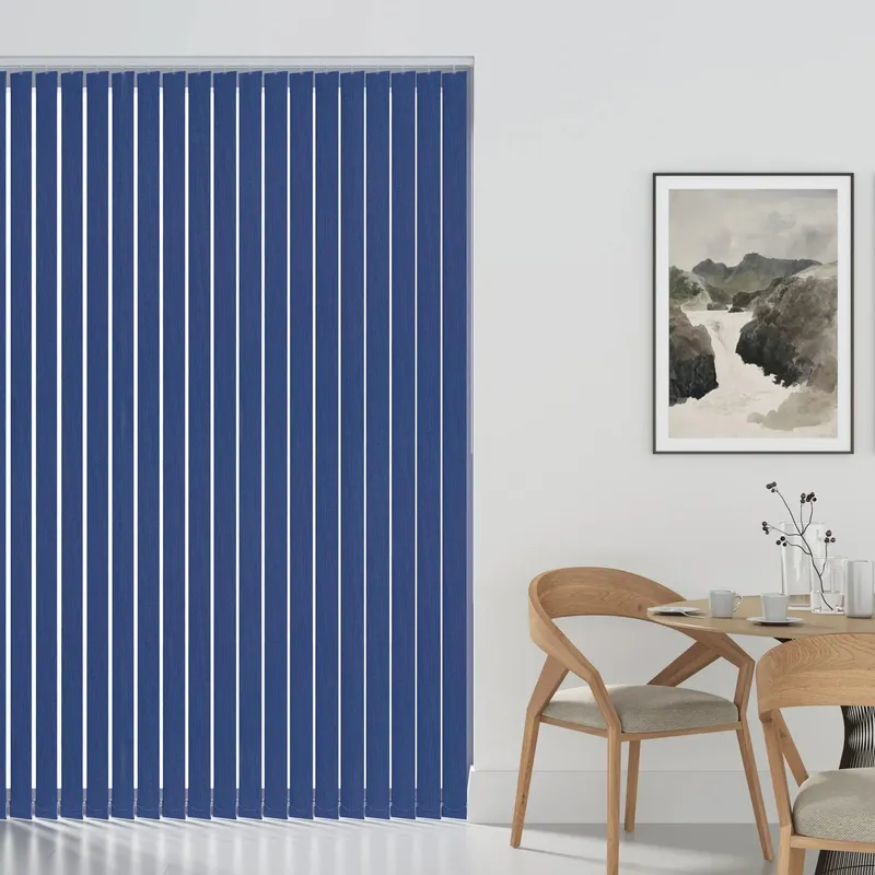Cairo Blackout Blue Vertical Blind