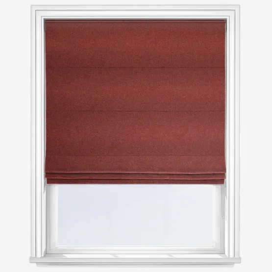 Moon Earth Raspberry Roman Blind