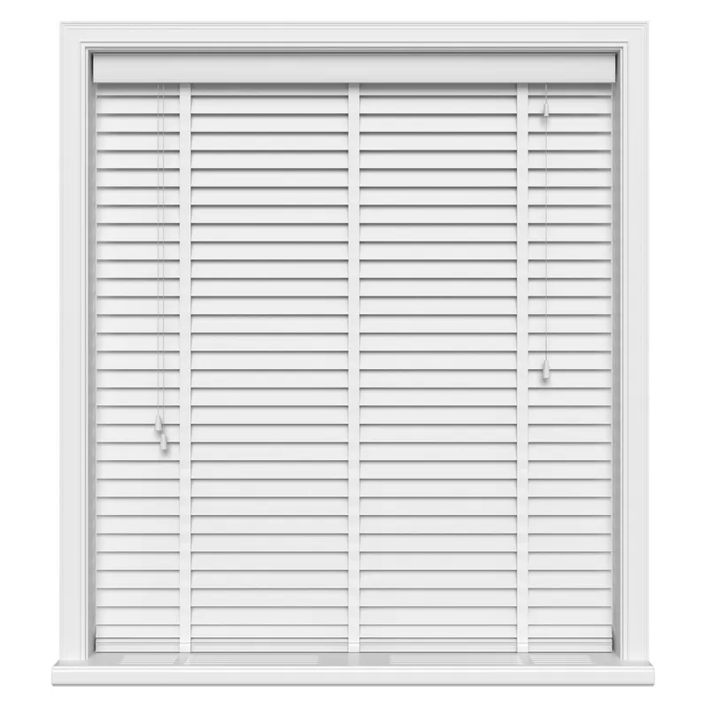 Pure White & Cotton Real Wood Uk - Wooden Blinds