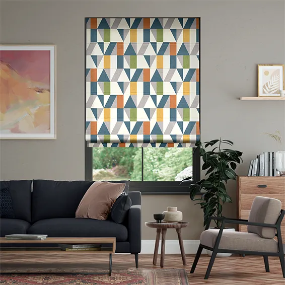 Nuevo Blocks Twilight Roman Blind