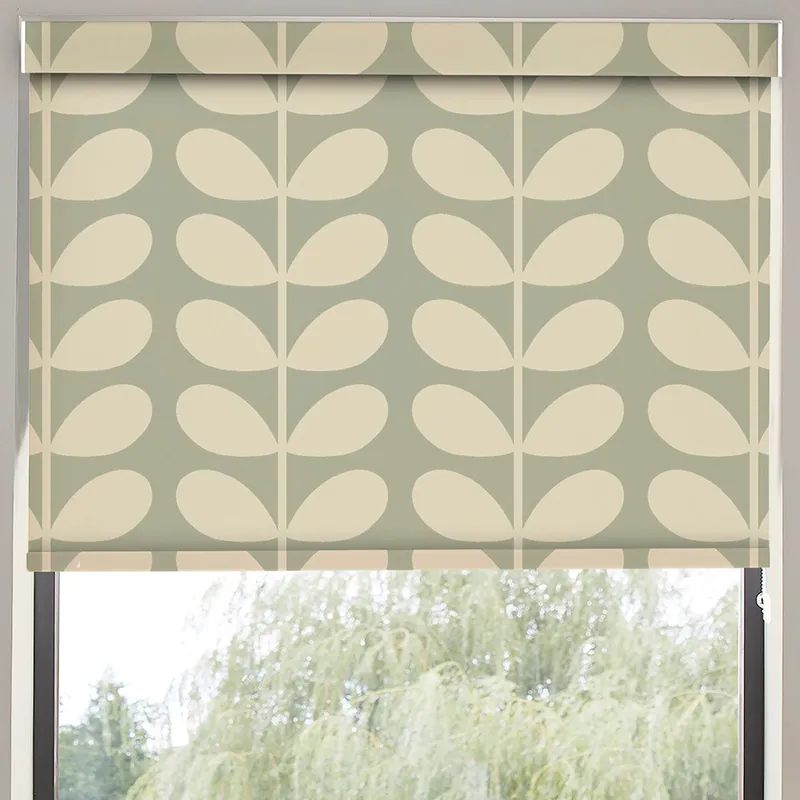 Orla Kiely Jumbo Solid Stem Translucent Made To Measure Roller Blind Pebble