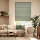Sage Wooden Blind - 50mm Slat
