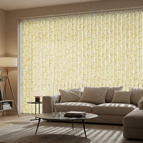 Pinto Honey Light Filtering Vertical Blinds